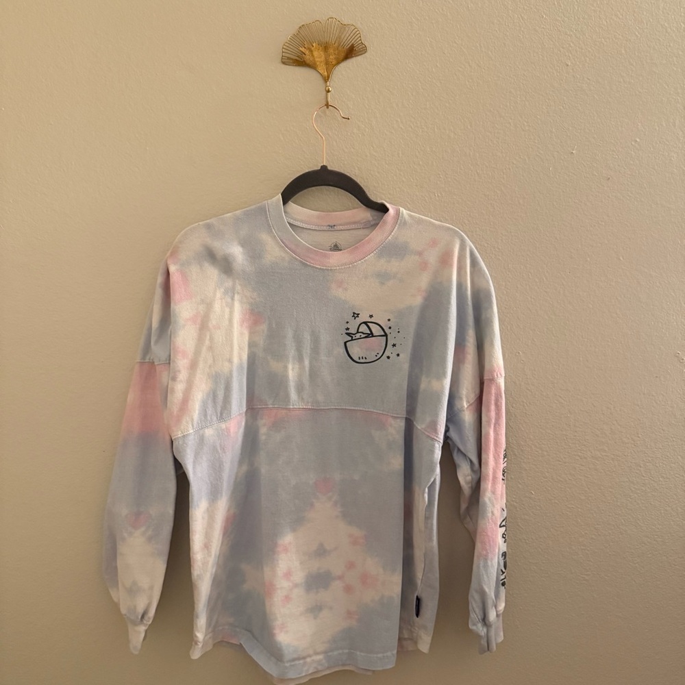 Disney Grogu Women's Pastel Tie-Dye Sweatshirt - Picture 2 of 7